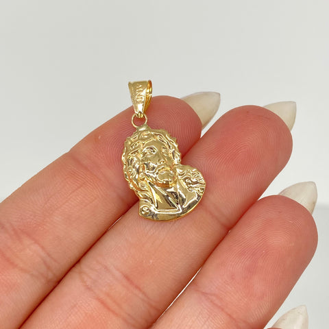 Dije Rostro Jesus Oro amarillo 18k 1,12 Gr / 2,6 Cm †