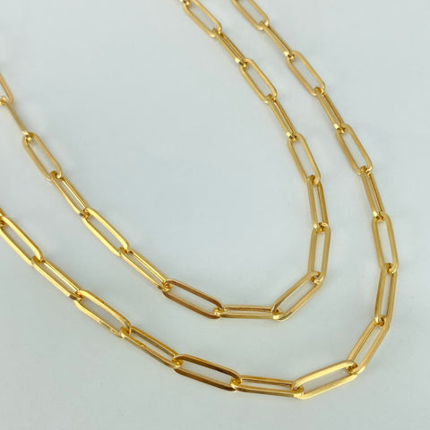 Cadena ● Cajón Oro amarillo 18k +1 / 8,44 Gr / 4 mm / 60 Cm *