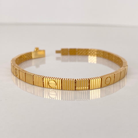 Pulso ● CT Oro amarillo 18k +3 / 10,48 Gr / 4,7 mm / 19,5 Cm *
