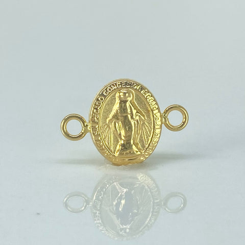 Herraje Virgen Milagrosa Oro amarillo 18k 0,65 Gr / 1,6 Cm *