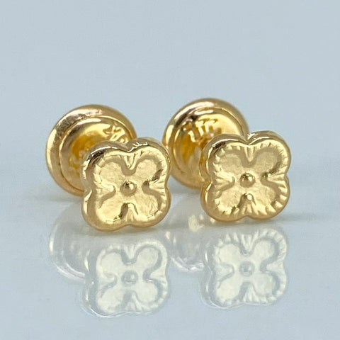 Topos Trebol Oro amarillo 0,65 Gr / 5,5 mm