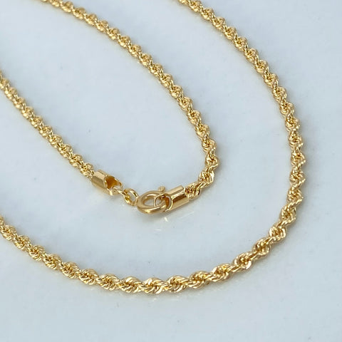 Cadena ● Lazo  Oro amarillo 18k +1 / 3,6 Gr / 2,1 mm / 45 Cm