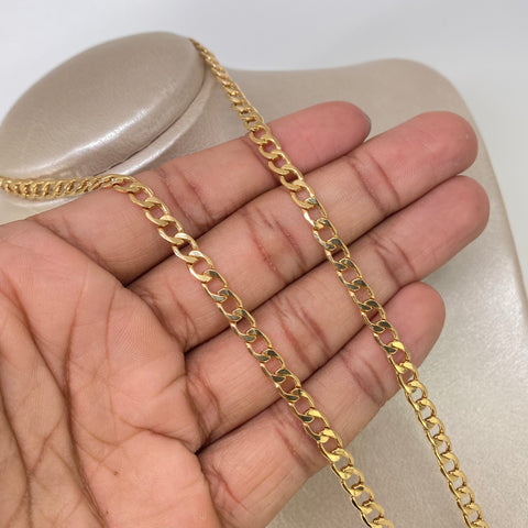 Cadena ● Cubana Oro amarillo 18k 11,66 Gr / 4,8 mm / 60 Cm