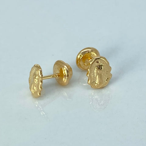 Topos Silueta Virgen Guadalupe Oro amarillo 0,9 Gr / 7 mm *