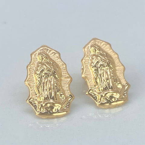 Topos Silueta Virgen Guadalupe Oro amarillo 18k 1,42 Gr / 10 mm *