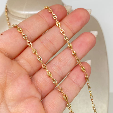 Cadena GC  Tres oros 18k 6,30 Gr / 3,3 mm / 60 Cm *