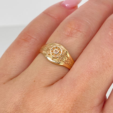 Anillo Timon Oro amarillo / Talla 5 3/4 / 2,25 Gr *