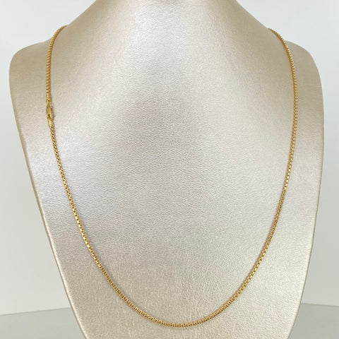 Cadena ● Veneciana Oro amarillo 18k 6,14 Gr / 1,8 mm / 60 Cm †