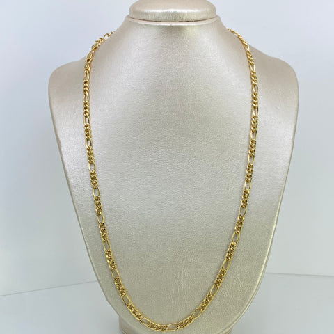 Cadena ● Tres Por Uno 3X1 CT Oro amarillo 18k 13,70 Gr / 4 mm / 60 Cm *