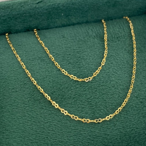 Cadena ● Infinito Oro amarillo 18k 1,92 Gr / 1 mm / 45 Cm *