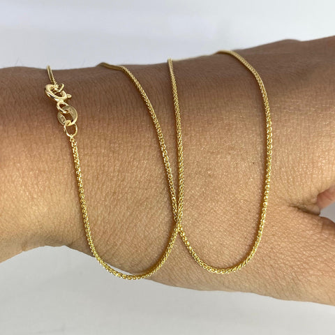 Cadena Italy Mini Franco Oro amarillo 18k 1,49 Gr / 1 mm / 45 Cm *