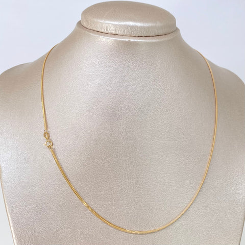 Cadena ● Mini Sedusa Oro amarillo 18k +2 / 2,35 Gr / 1,6 mm / 45 Cm †
