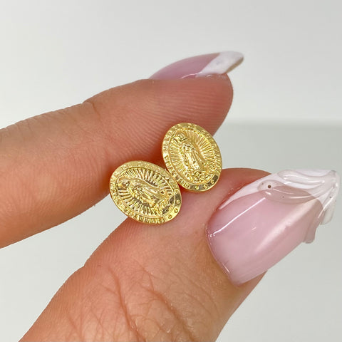Topos Virgen Guadalupe Oro amarillo 18k 0,8 Gr / 7,5 mm †