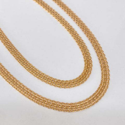 Cadena ● China Oro amarillo 18k 15,3 Gr / 5 mm / 60 Cm *