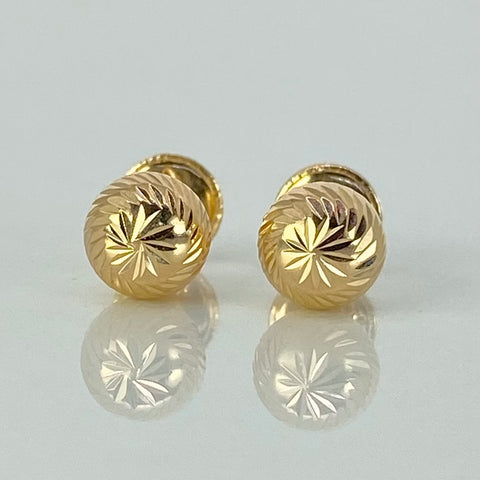 Topos Bola Diamantada Oro amarillo 18k 0,77 Gr / 6 mm