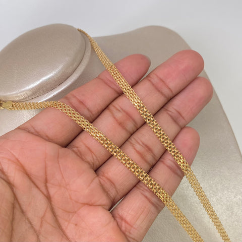 Cadena ● China Oro amarillo 18k 15,28 Gr / 4,6 mm / 60 Cm †