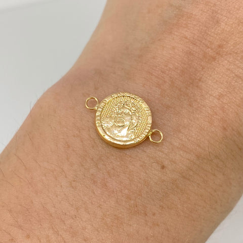 Herraje Rostro Jesus Oro amarillo 18k 0,73 Gr / 1,8 Cm *