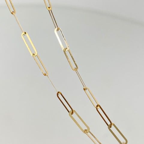 Cadena ● Cajon Oro amarillo 18k 0,82 Gr / 2 mm / 45 Cm *