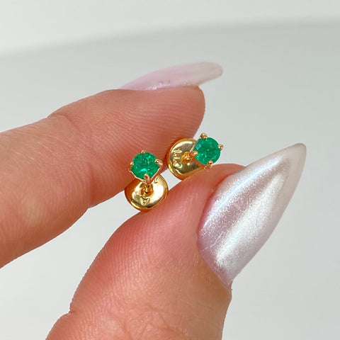 Topos Esmeraldas 28PTS Oro amarillo 18k 0,6 Gr / 3,3 mm *