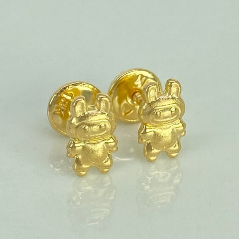 Topos Caricatura Oro amarillo 18k 0,58 Gr / 4,5 mm  *