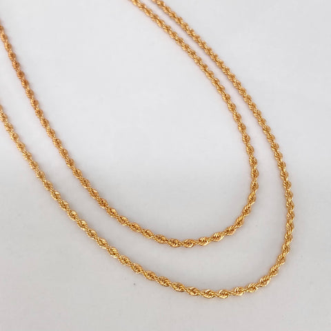 Cadena ● Lazo Oro amarillo 18k +1 / 1,8 Gr / 1,7 mm / 50 Cm †