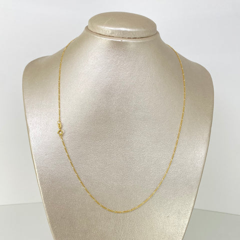Cadena ● Tres Por Uno 3x1 Oro amarillo 18k 1,12 Gr / 1,2 mm / 50 Cm †