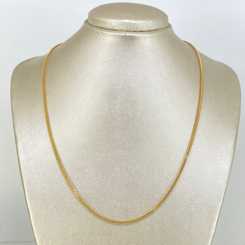 Cadena ● Franco Oro amarillo 18k +2 / 5,5 Gr / 1,8 mm / 50 Cm