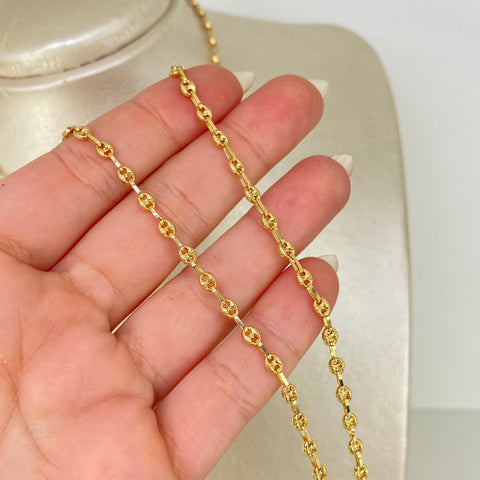 Cadena GC Diamantado Oro amarillo 18k 7,60 Gr / 3,5 mm / 61 Cm *