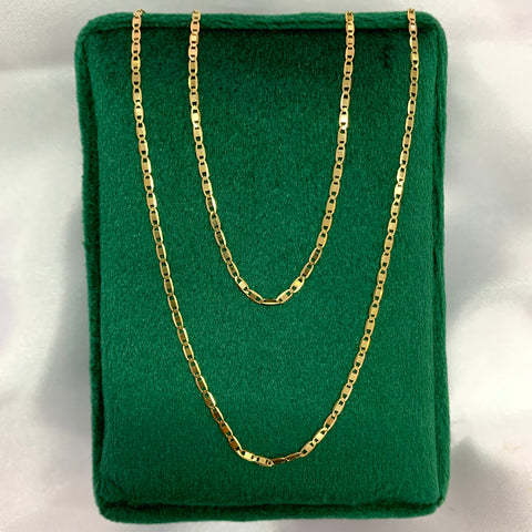 Cadena Italy Plana Oro amarillo 18k 2,02 Gr / 1,5 mm / 51 Cm *