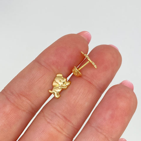 Topos Perro Oro amarillo 18k 0,88 Gr / 9,7 mm  *