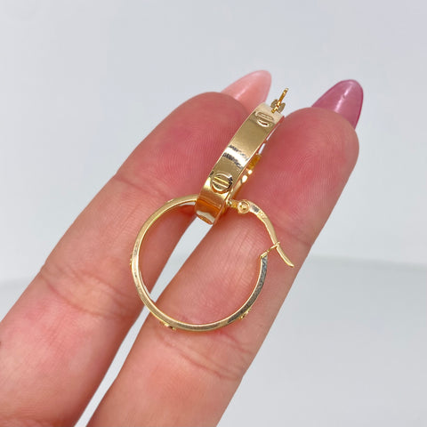 Candongas Tornillos CT Oro amarillo 2,15 Gr / 2,2 Cm