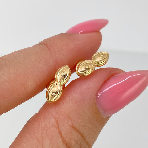 Topos Ojos Santa Lucia Oro amarillo 18k 0,7 Gr / 10 mm