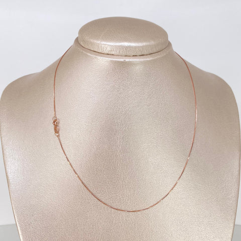 Cadena ● Veneciana Oro rosa 18k +1 / 0,9 Gr / 0,5 mm / 40 Cm *