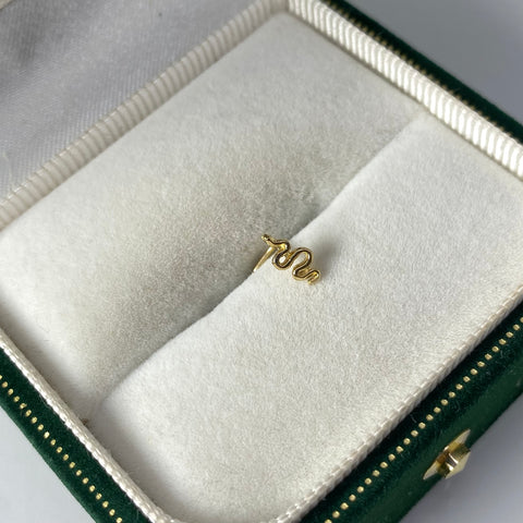 Piercing Serpiente Oro Amarillo 18k (Joya) / 0,26 gr / 7,0 mm / (Nariz )