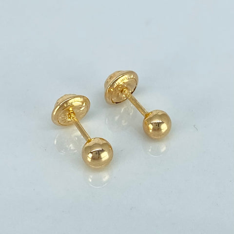 Topos Bolas Lisas Oro amarillo 0,48 Gr / 4 mm *