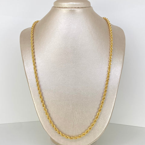 Cadena ● Lazo Oro amarillo 18k +1 / 9,95 Gr / 4,5 mm / 65 Cm