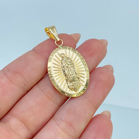 Dije Virgen Guadalupe Oro amarillo 18k 3,39 Gr / 4,2 Cm