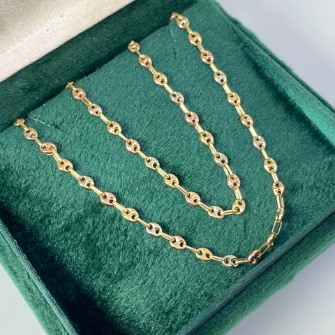 Cadena GC Tres oros 18k 4,72 Gr / 3 mm / 46 Cm *