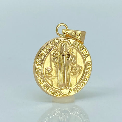 Dije San Benito Oro amarillo 18k 1,27 Gr / 2,4 Cm  *