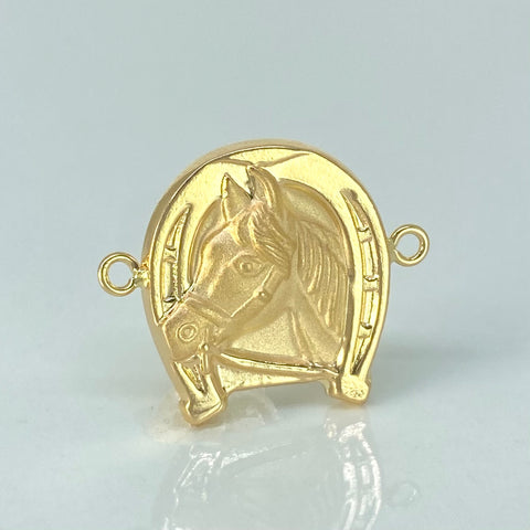 Herraje Herradura Caballo  Oro amarillo 18k 2,15 Gr / 2,5 Cm *