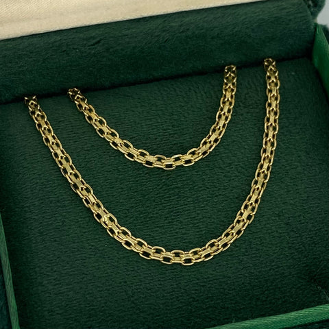 Cadena ● China Oro amarillo 18k 3,74 Gr / 3,1 mm / 40 Cm *