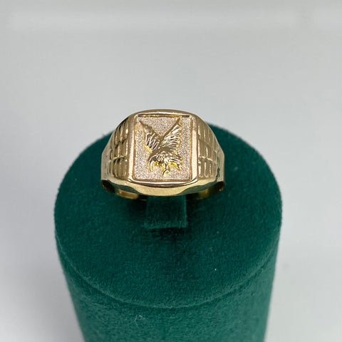 Anillo Aguila Oro amarillo 18k / Talla 9 1/4 / 3,48 Gr *