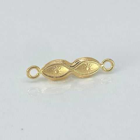 Herraje Ojos Santa Lucia Oro amarillo 18k 0,4 Gr / 2 Cm *