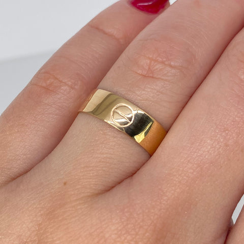 Anillo Tornillo CT Oro amarillo / Talla 6 3/4 / 1,7 Gr