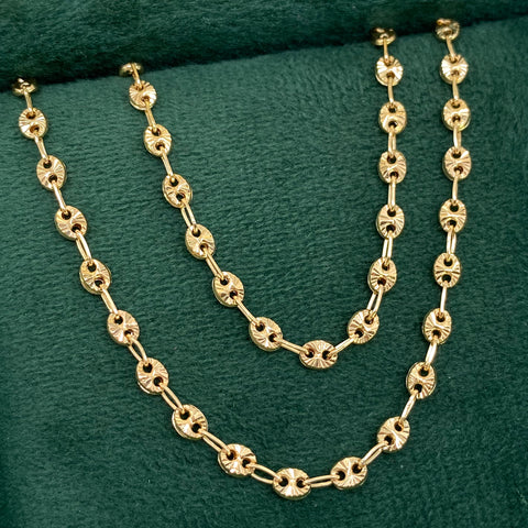 Cadena GC Diamantada Oro amarillo 18k 7,21 Gr / 3,3 mm / 50 Cm †