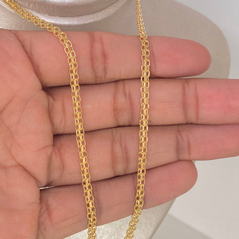 Cadena ● China Oro amarillo 18k 4,45 Gr / 3,3 mm / 45 Cm *
