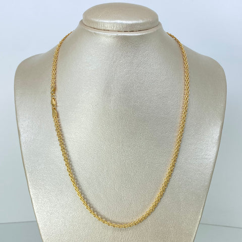 Cadena ● China Oro amarillo 18k 8,05 Gr / 4,7 mm / 50 Cm †