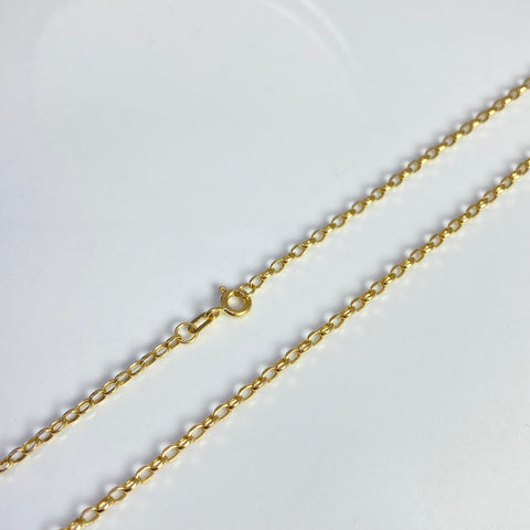 Cadena Italy Aro Seguido Oro amarillo 18k 1,77 Gr / 1,7 mm / 40 Cm