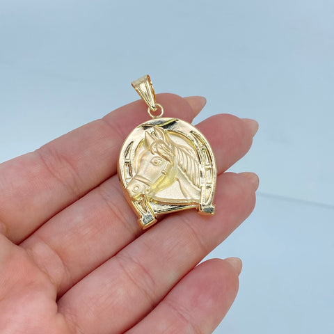 Dije Herradura Caballo Oro amarillo 18k 4,33 Gr / 4 Cm *