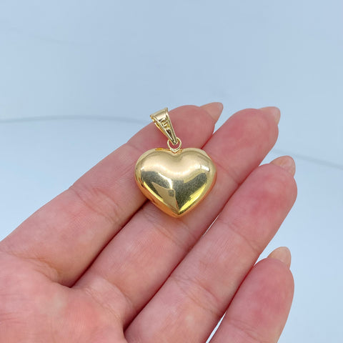 Dije Corazon Oro amarillo 18k 2,29 Gr / 3 Cm